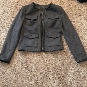 The Limited Charcoal Flannel Blazer